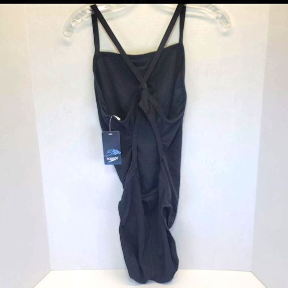 Speedo Women's Endurance+ One Piece Competitive, Black, Size 12/38 New - Picture 5 of 9